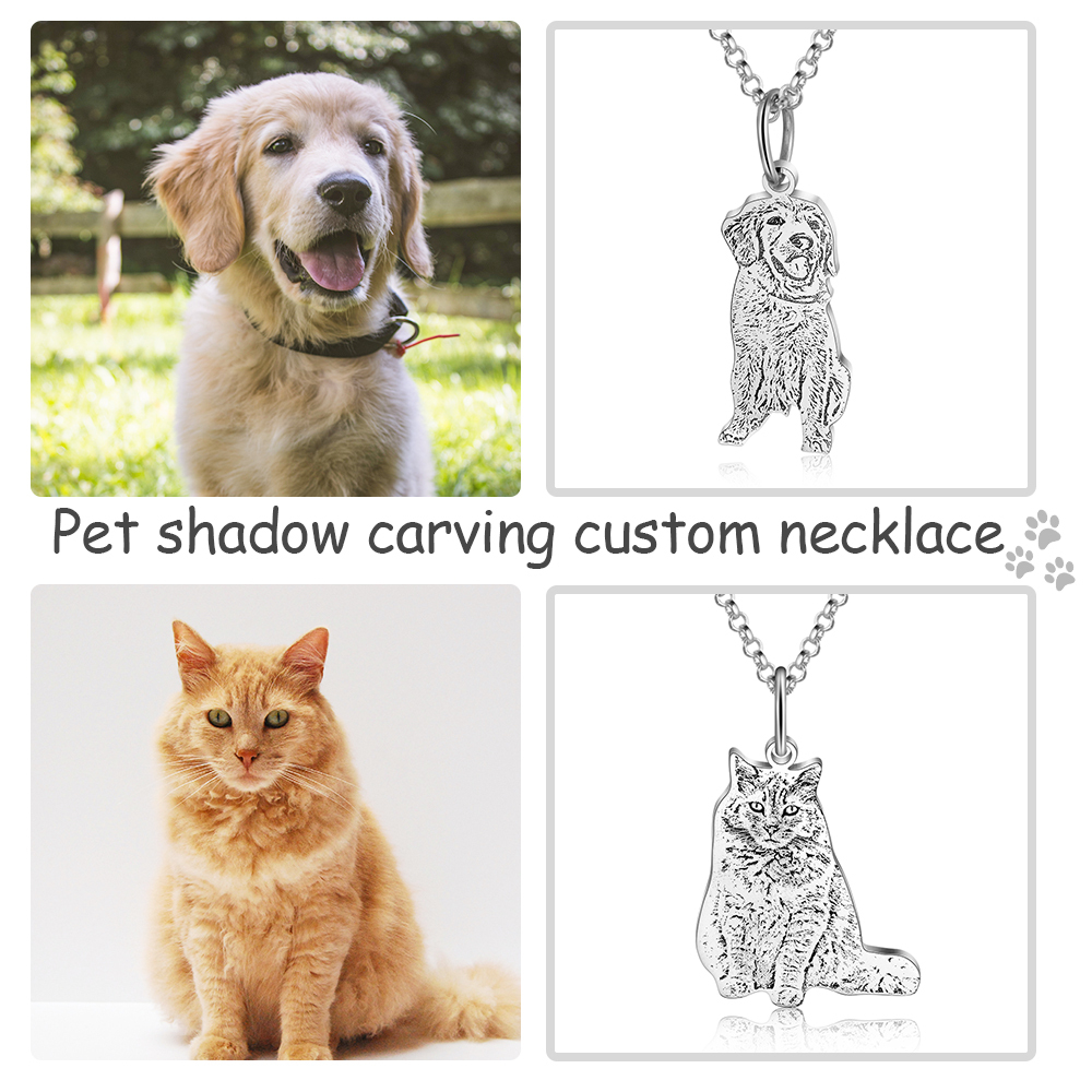 Personalised Pet Gift Custom 1 Pet Photo Necklace Gifts For Her-Jessemade AU