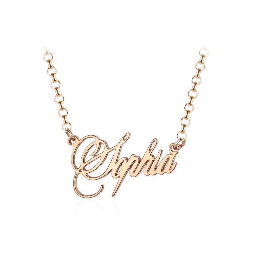 Personalised Necklace Custom 1 Name Necklace Gift For Women