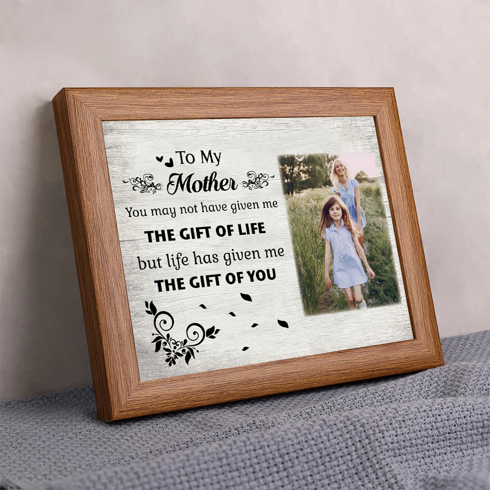 To My Mother Personalised Photo Frame With Light Gifts For Mother “Life Given Me The Gift Of You”-Jessemade AU