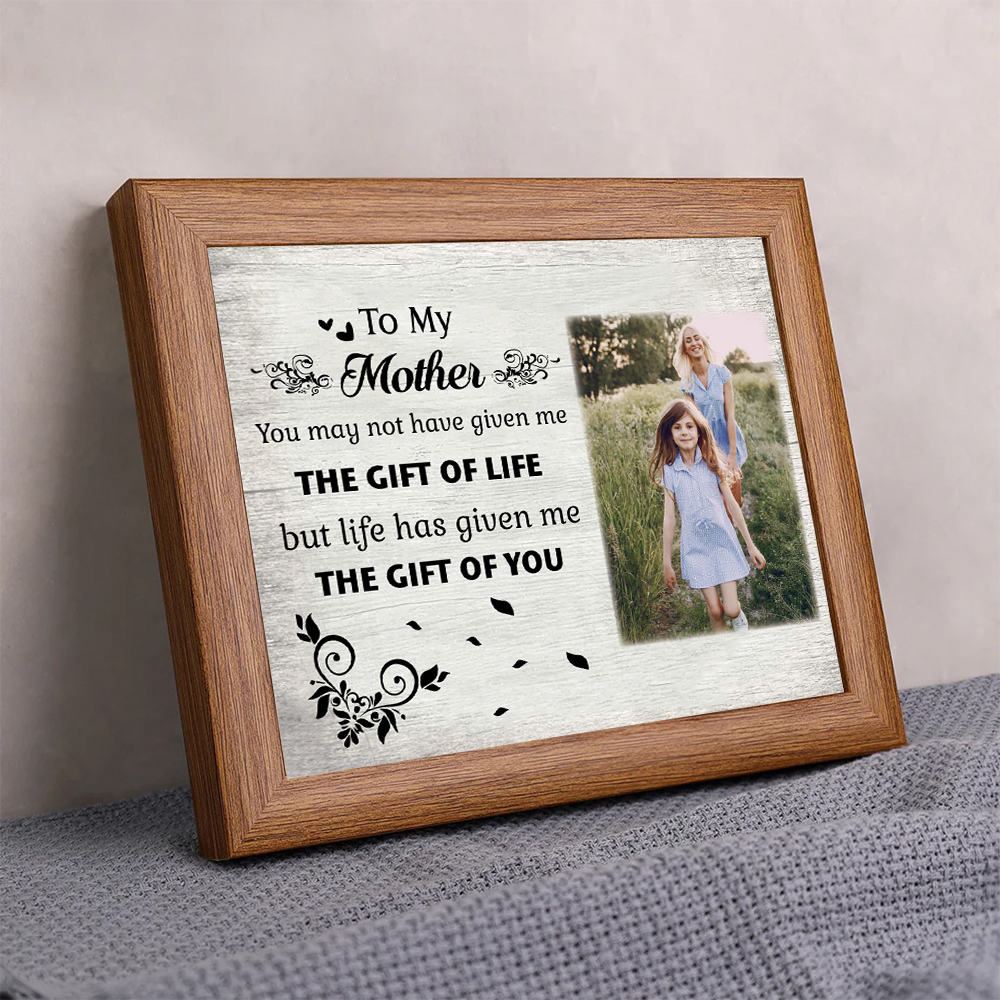 To My Mother Personalised Photo Frame With Light Gifts For Mother “Life Given Me The Gift Of You”-Jessemade AU