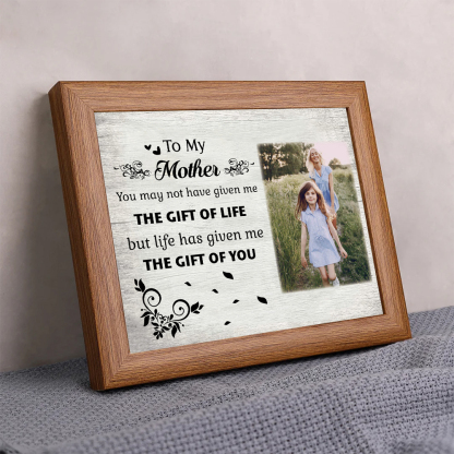 To My Mother Personalised Photo Frame With Light Gifts For Mother “Life Given Me The Gift Of You”-Jessemade AU