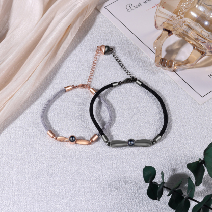 Personalised Magnetic Projection Bracelet Custom Photo Couple Bracelet Creative Gift for Her-Jessemade AU