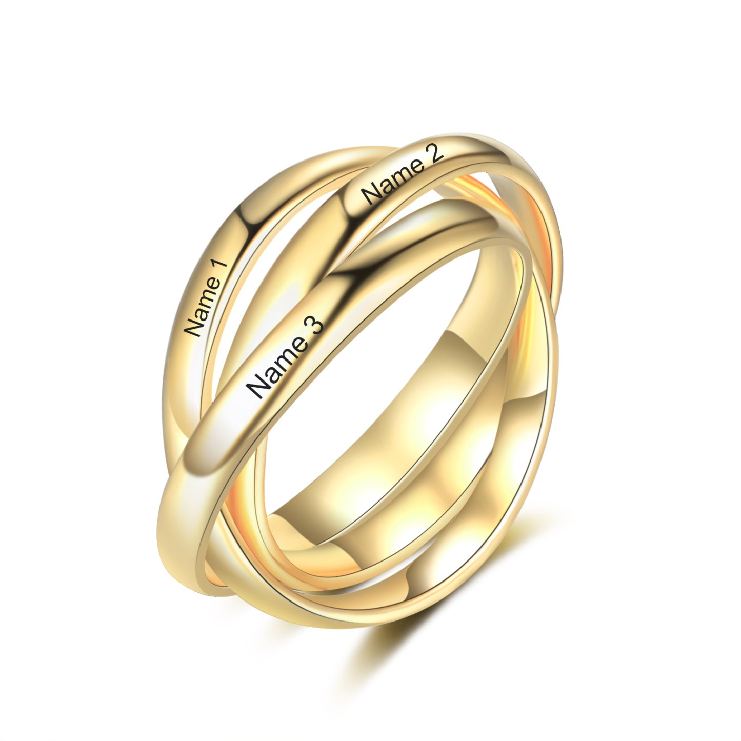 Personalised 3 Names Women's Ring-Jessemade AU