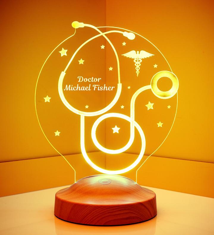 Personalised Profession Name Night Light Engraved Lamp-Jessemade AU