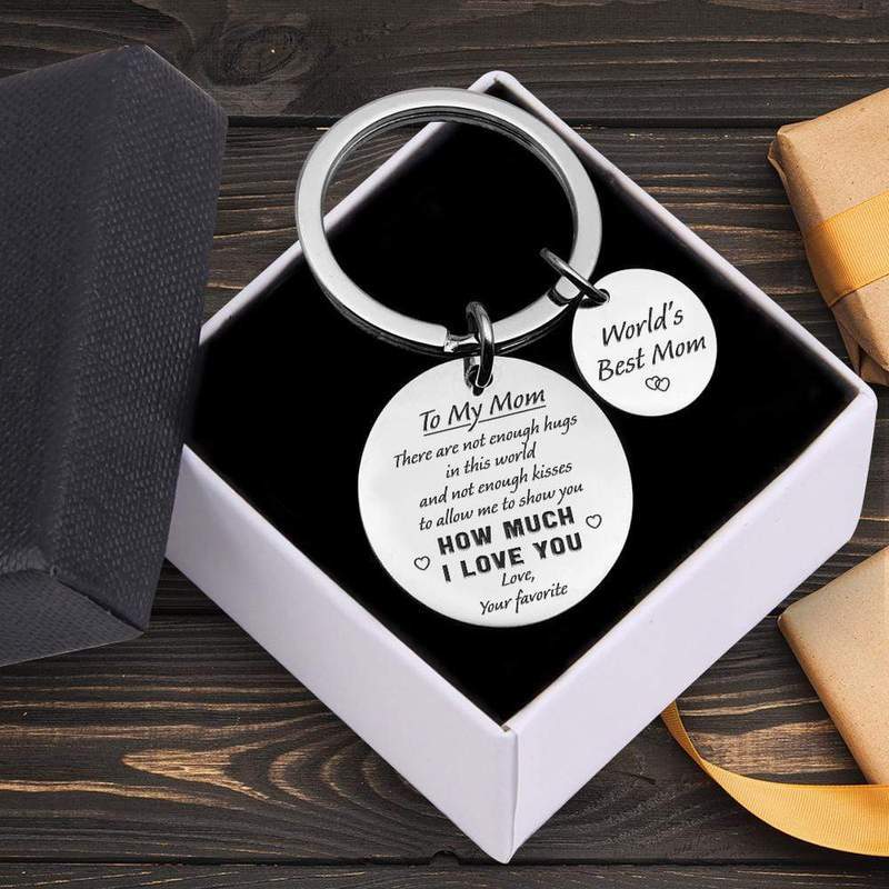 There are not enough hugs in this world, Personalised Name Keychain Gifts For Mother-Jessemade AU