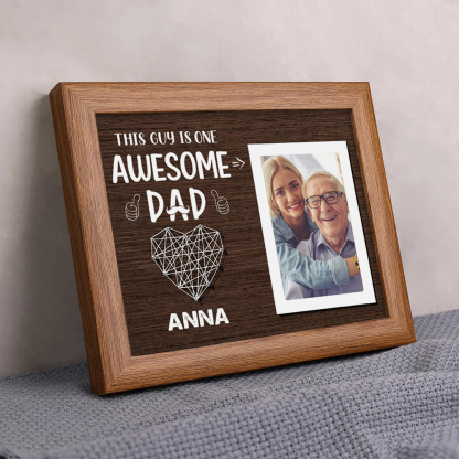 Personalised Father Photo Frames With Light Custom Photos Home Decor Gifts-Jessemade AU