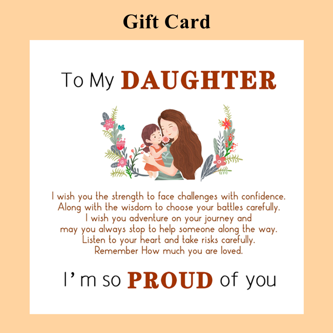 To My Daughter Cuff Bangle Bracelet "I Am So Proud Of You"-Jessemade AU