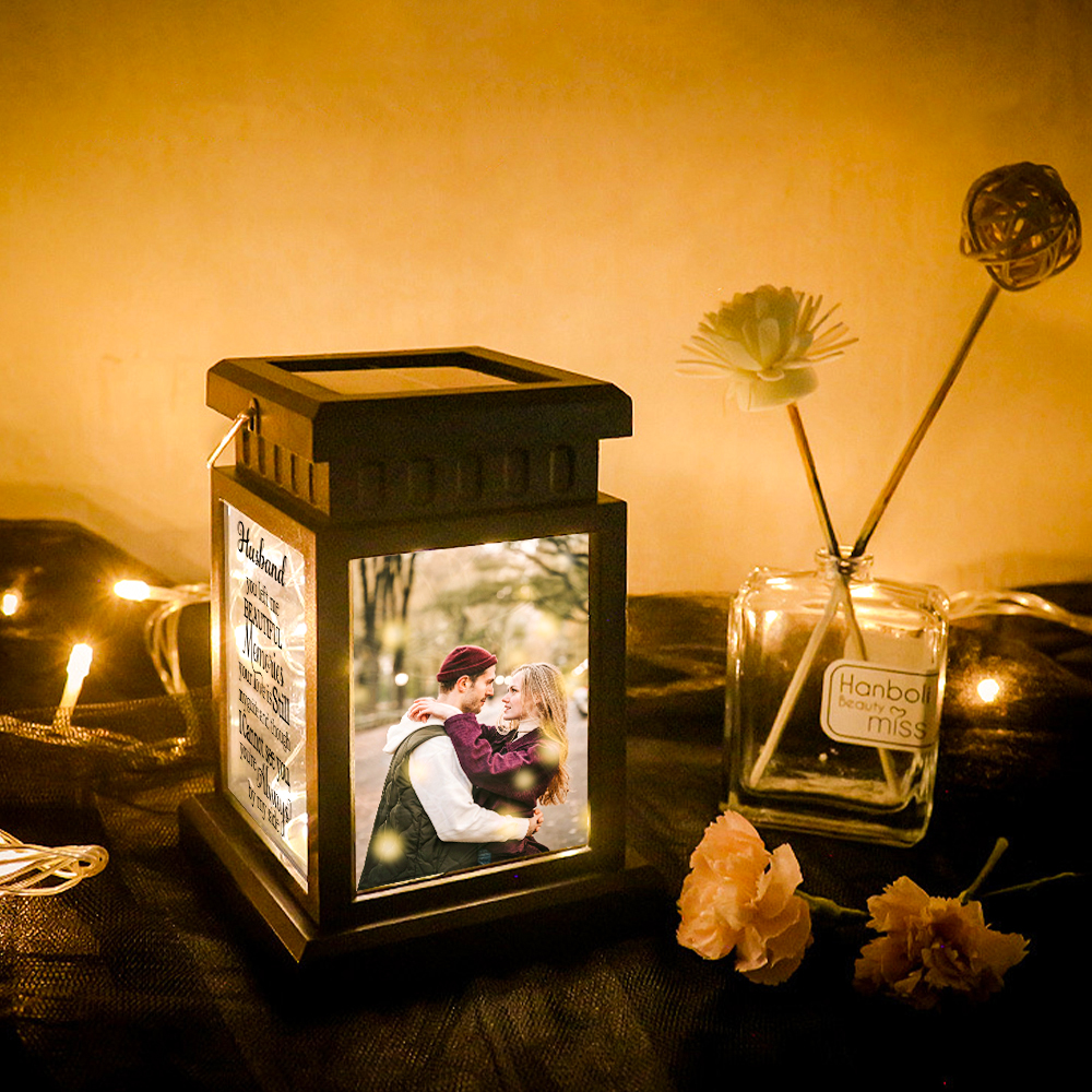 Personalised Photo Lantern Lamp Loss of Husband Memorial Sympathy gift-Jessemade AU
