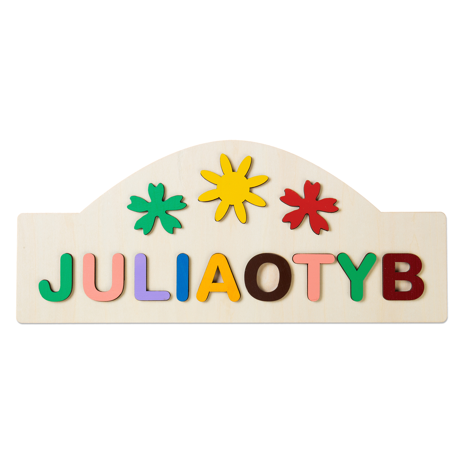 Personalised Kid's Wooden Name Alphabet Puzzle Toy for Toddlers Early Learning Child Toy-Jessemade AU