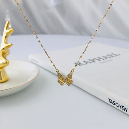 Personalised Wedding Jewelry Set Butterfly Necklace Bracelet Earrings Rings For Best Friends For Mom-Jessemade AU