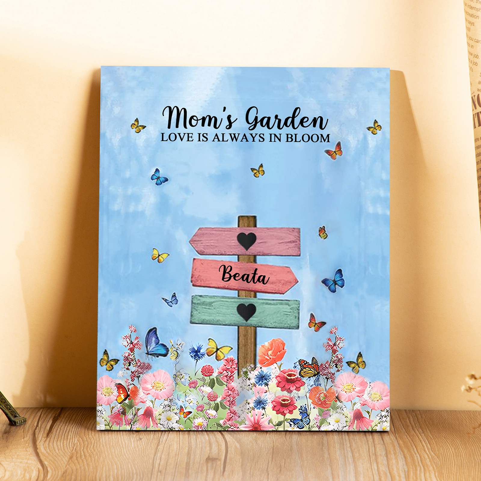 1 Name - Personalised Wooden Plaque Garden Custom Text Home Decoration Gift for Mother/Grandma-Jessemade AU