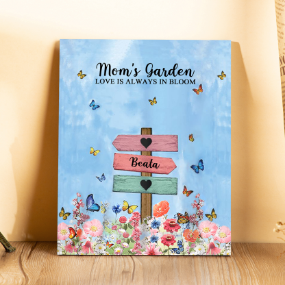 1 Name - Personalised Wooden Plaque Garden Custom Text Home Decoration Gift for Mother/Grandma-Jessemade AU