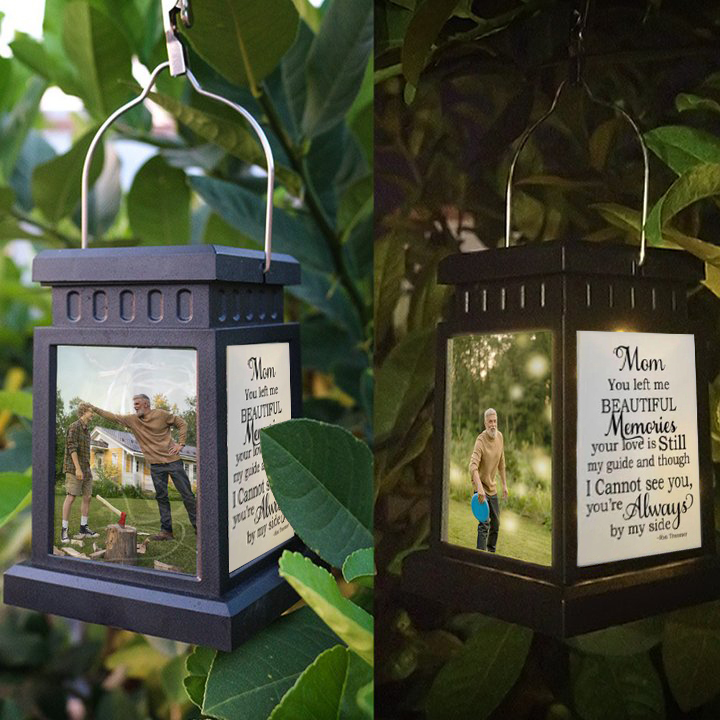 Solar Light Personalised Photo Memorial Lantern Lamp Sympathy Lantern Bereavement Gift Loss of a Loved One-Jessemade AU