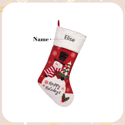 Customised 1 Name Christmas Stockings Ornaments Fireplace Decor Personalised Christmas Gifts for Family Friends-Jessemade AU