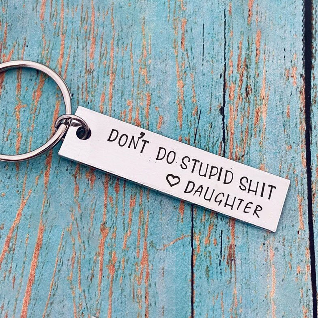 Don't Do Stupid, Personalised Keychain Gifts For Kids-Jessemade AU