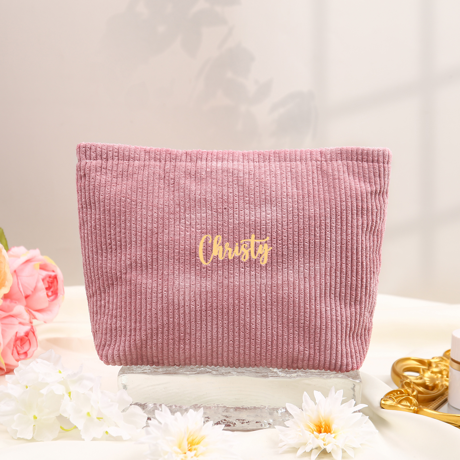 Personalised Name Multi-Functional Storage Bag Custom Zipper Makeup Bag Jewelry Storage Gifts for Her -Jessemade AU