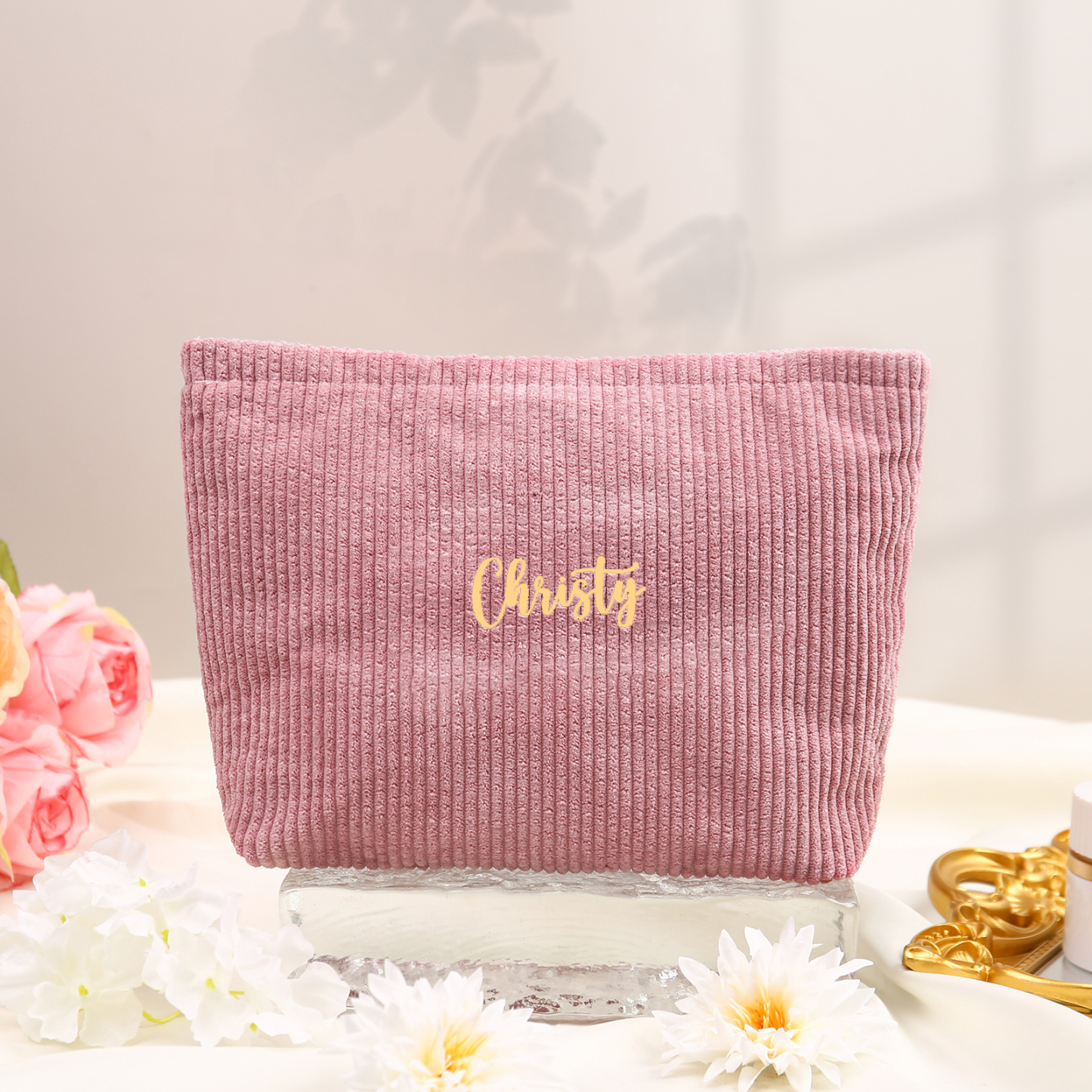 Personalised Name Multi-Functional Storage Bag Custom Zipper Makeup Bag Jewelry Storage Gifts for Her -Jessemade AU