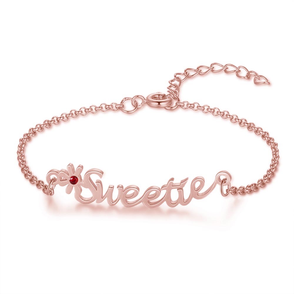 Personalised Name Bracelet Custom Name Daisy Bracelet for Kids-Jessemade AU