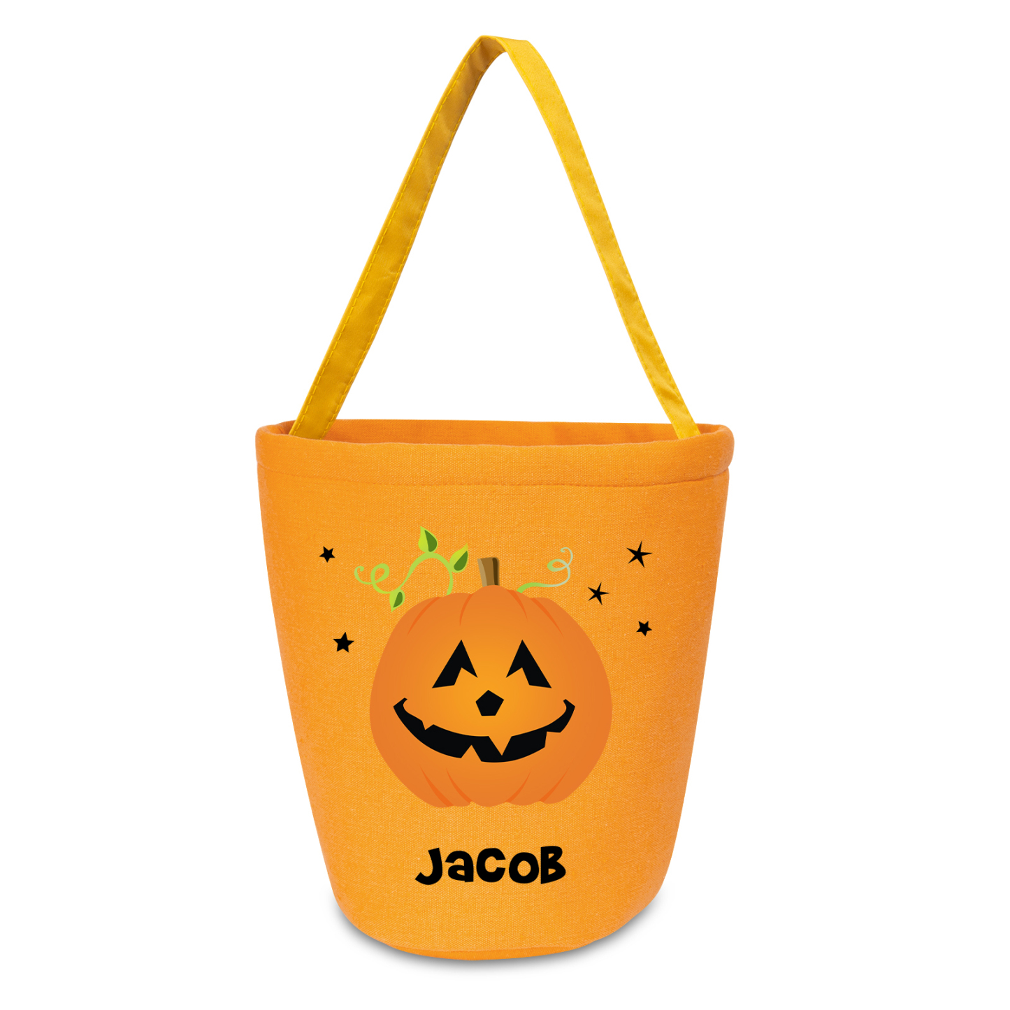 1 Name - Personalised Halloween Tote Bags Bucket Bag Halloween Trick or Treat Candy Bags for Children-Jessemade AU