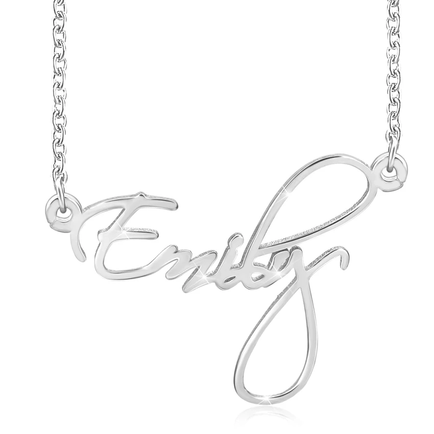 Personalised Necklace Custom 1 Name Necklace Gift For Women-Jessemade AU