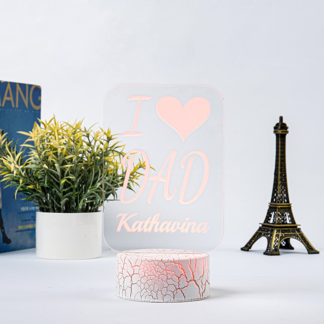 Custom name 7 colour Discoloured Night Light Engraved 1 Names Home Decoration Family Gifts-Jessemade AU