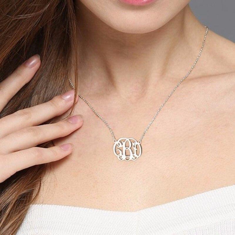 Monogram  Name Necklace for Women Jewelry-Jessemade AU