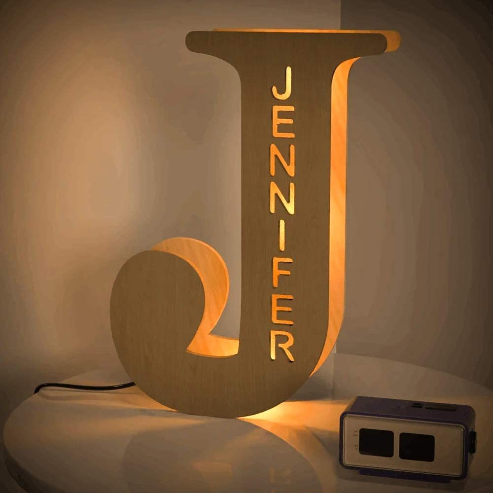 Personalised Name Letter Light J~R 19/29CM-Jessemade AU