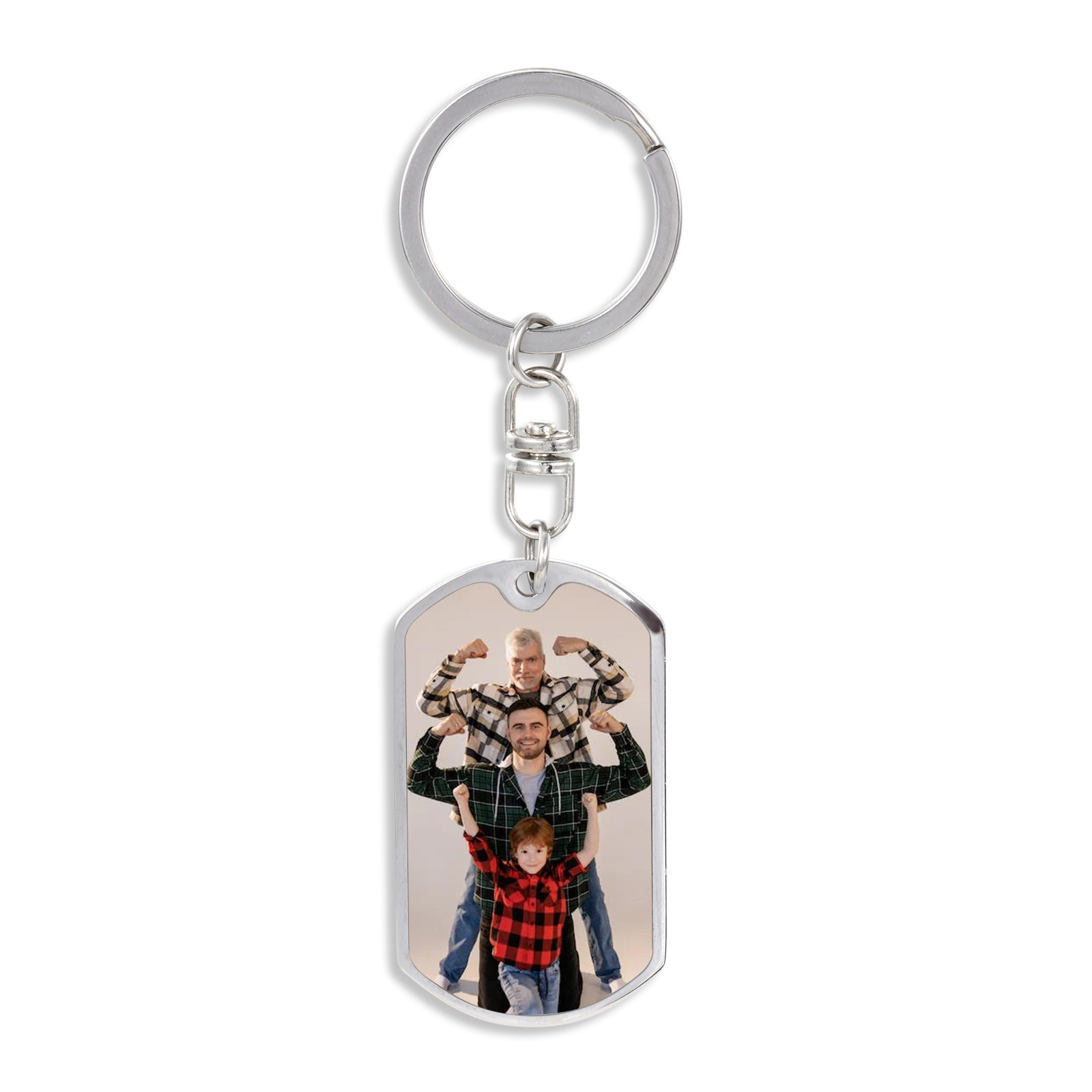 Custom Photo Keyring Engrave Name Father's Day Gifts for Basketball Lover-Jessemade AU