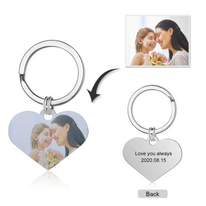 Personalised Keychain Engraved Photo Keychain Gifts For Her-Jessemade AU