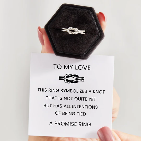For Love-S925 Infinity Love Knot Promise Ring "a knot that is not quite yet"-Jessemade AU