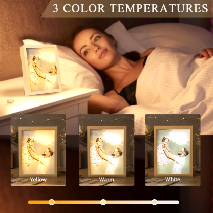 Personalised Photo Frame Night Light Changeable Colour Lamp Personalised Gifts Home Decor-Jessemade AU