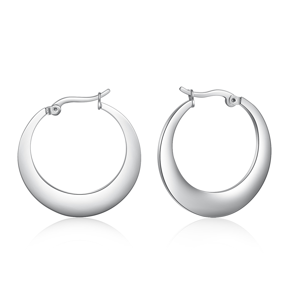 Customised Circle Name Earring Engraved Name Earrings for Her-Jessemade AU