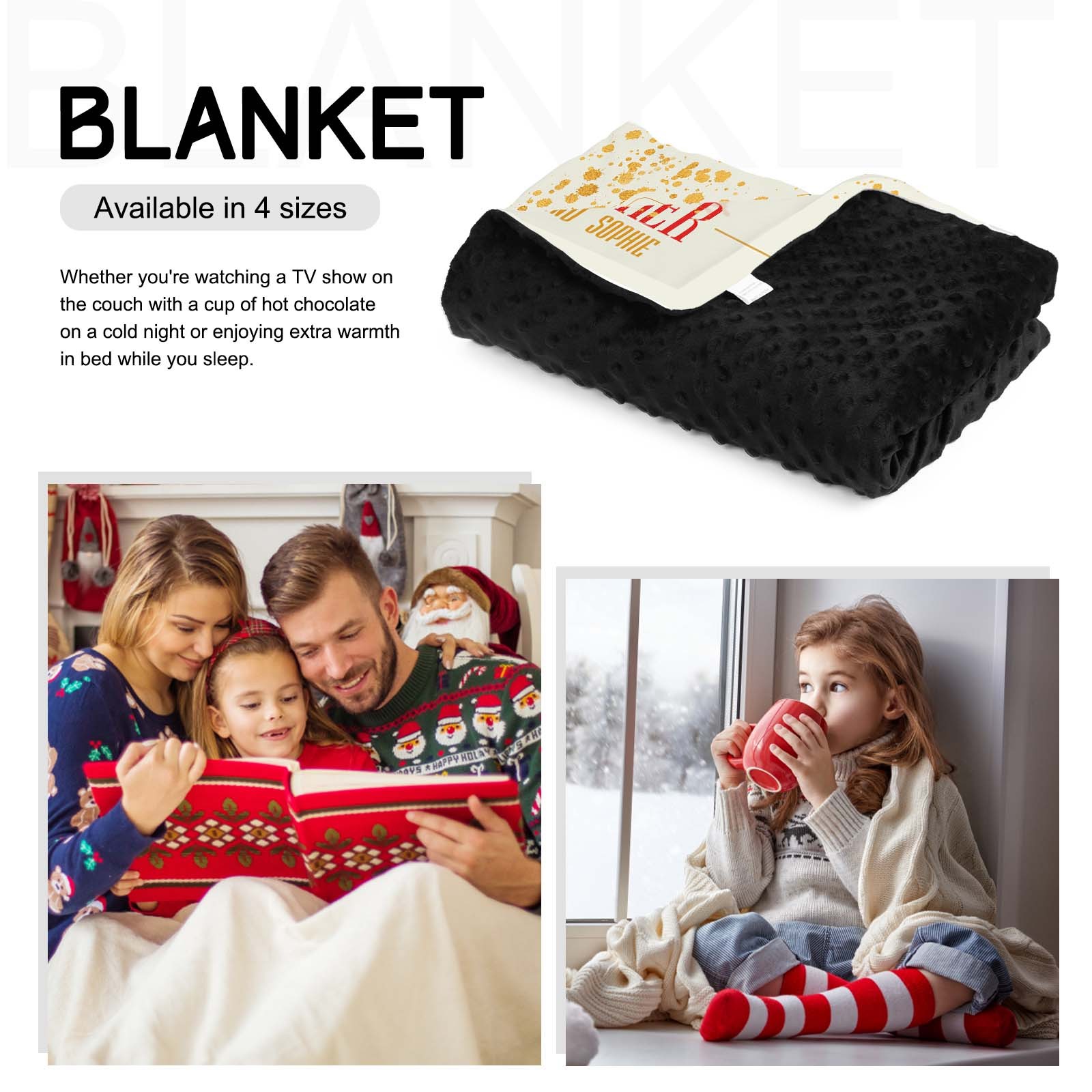 Personalised Couple Blanket Custom Photo Sweet Gift For Her-Jessemade AU