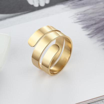 Personalised Ring for 3 Best Friend Engraved Name Wrap Ring-Jessemade AU