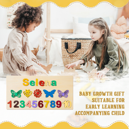 Personalised Kid's Wooden Name Alphabet Puzzle Toy for Toddlers Early Learning Child Toy-Jessemade AU