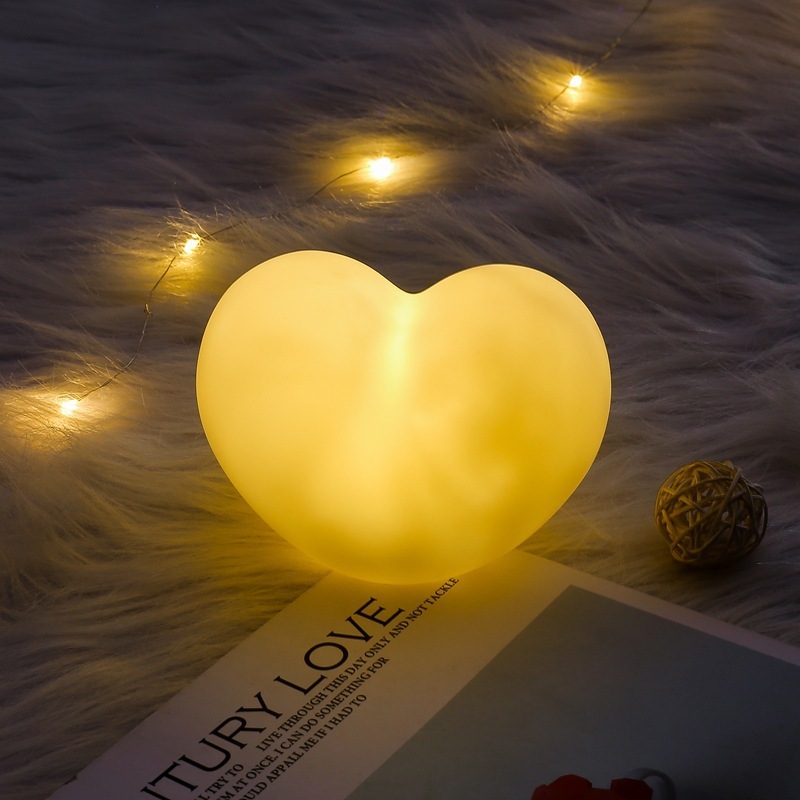 1 Piece Heart-Shaped Night Light Warm Night Light Romantic Decorations-Jessemade AU