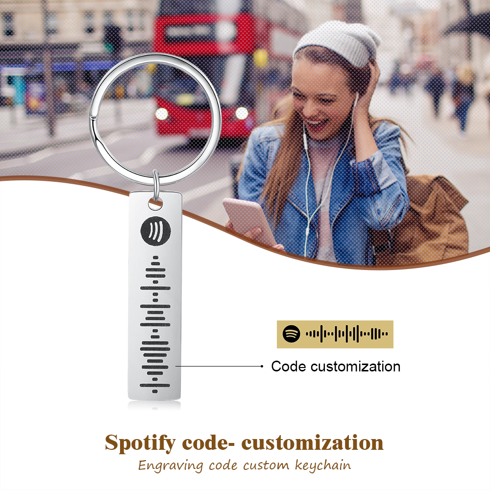 Spotify code Customised keychain For Lover-Jessemade AU