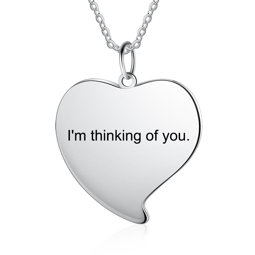 Personalised Heart Photo Necklace Custom Picture Necklace Gifts For Her-Jessemade AU