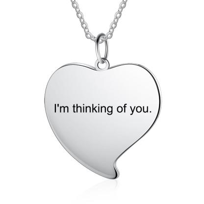 Personalised Heart Photo Necklace Custom Picture Necklace Gifts For Her-Jessemade AU