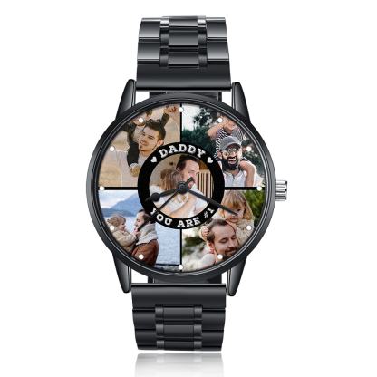 Personalised Photo Watch Custom 5 Photos Mechanical Watch Gifts for Him-Jessemade AU