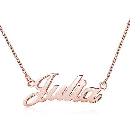 Personalised Necklace Custom 1 Name Necklace Gift For Women-Jessemade AU