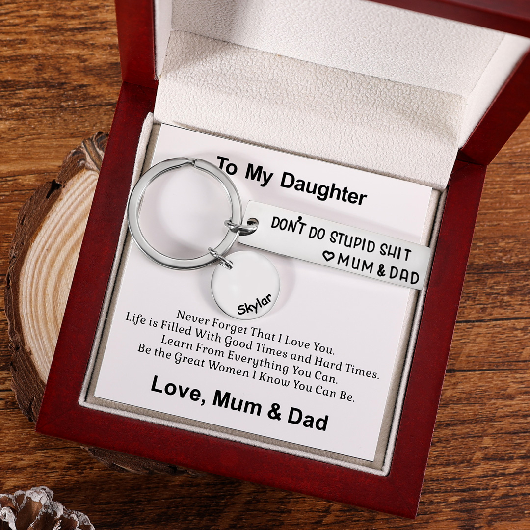 Don't Do Stupid Keychain Personalised Name Gifts for Kids-Jessemade AU