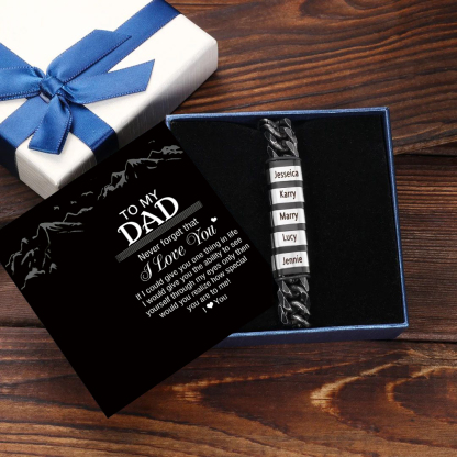 Personalised Cuban Chain Bracelet Customised Name Bracelet with 5 Beads-Jessemade AU