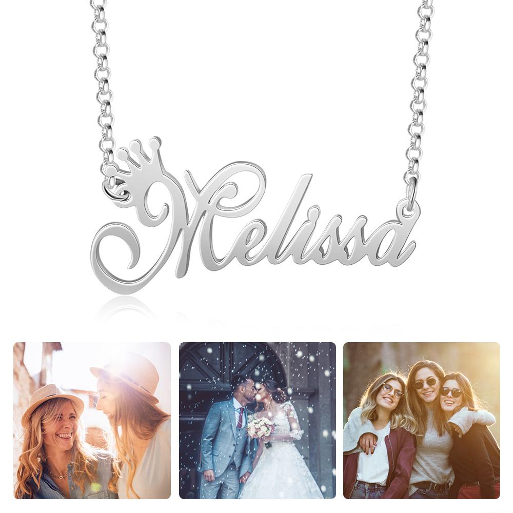 Personalised Necklace Custom 1 Name Necklace Gift For Women-Jessemade AU