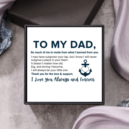 To My Dad Personalised Name Love Knot Bracelet "Love You Forever" Nautical Bracelet for Son-Jessemade AU