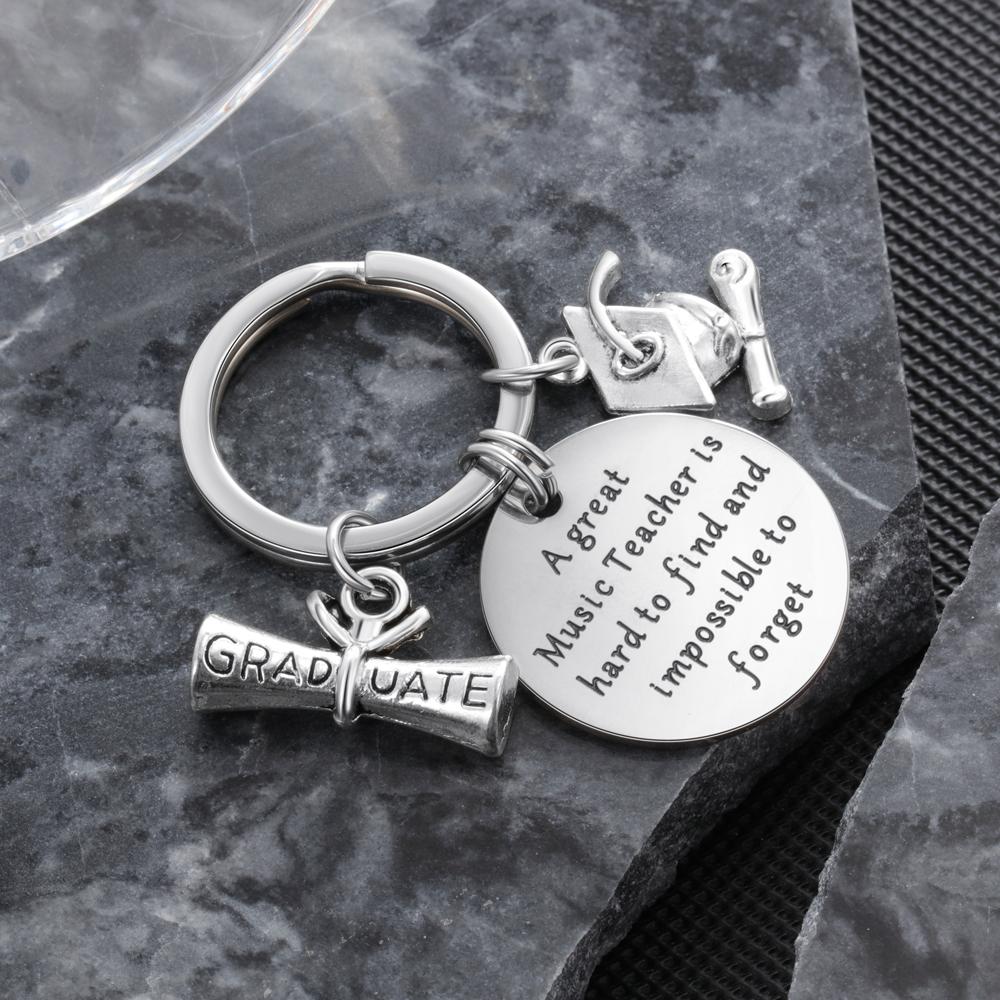 Graduation Keychain Personalised with Engraving Charms-Jessemade AU