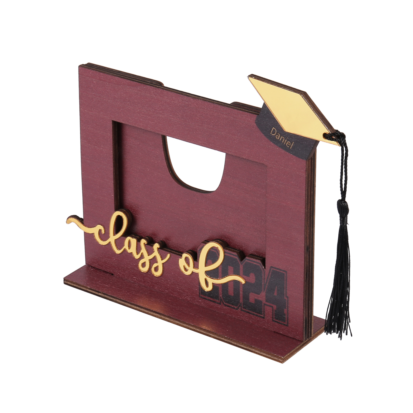 Class of 2024 Personalised Graduation Photo Frame Custom Name & Photo Wooden Frame Creative Gifts-Jessemade AU