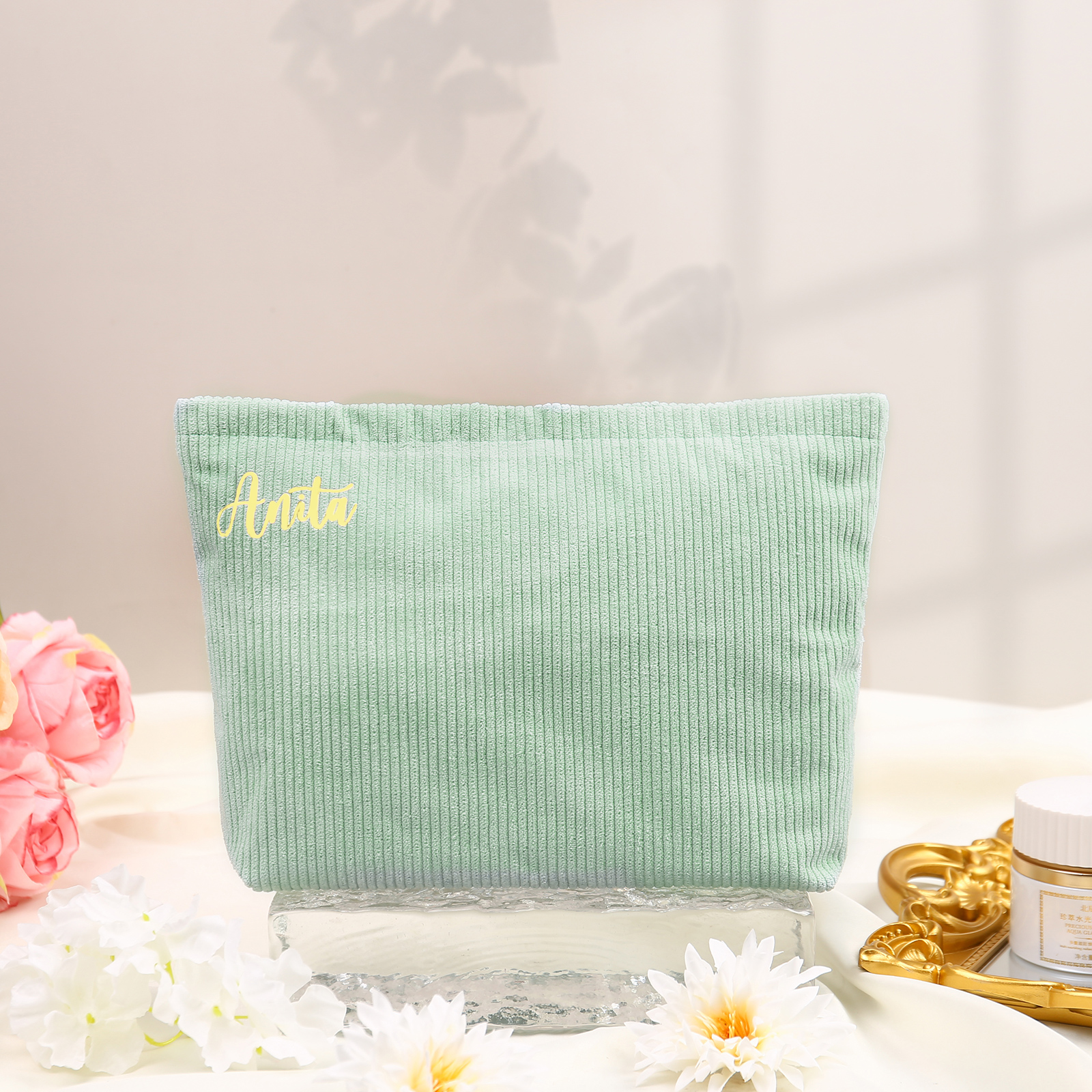 Personalised Name Multi-Functional Storage Bag Custom Zipper Makeup Bag Jewelry Storage Gifts for Her -Jessemade AU