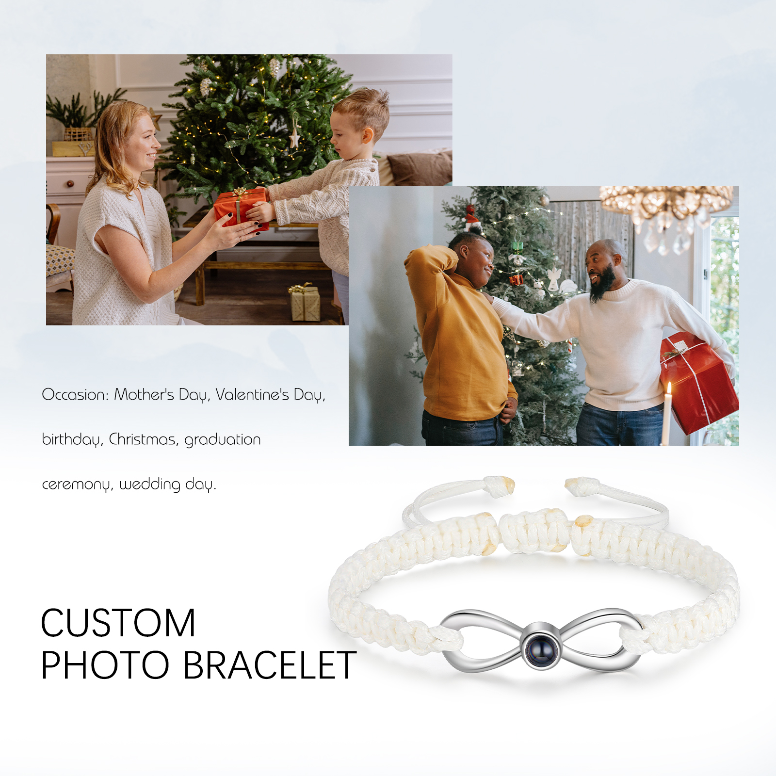 Personalised Projection Bracelet Custom Photo Bracelet Adjustable Bracelet Creative Gift for Her-Jessemade AU