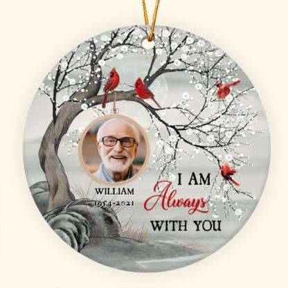Personalised Photo Cardinal Ornament I Am Always with You Memorial Ornament-Jessemade AU